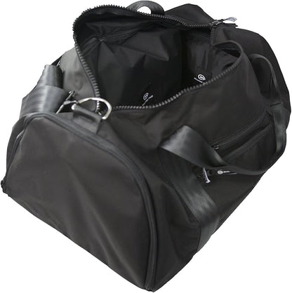 Modular Gear and Gym Bag for Cyclist, Runners, Yoga, and General Outdoors. (Black on Black)