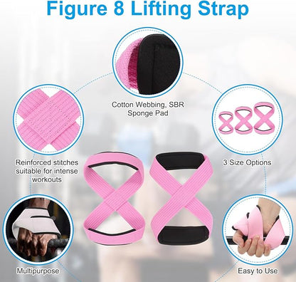 PATIKIL Figure Lifting Strap, Weightlifting Wrist Wraps Dead Lift Padded Grips for Fitness Power Strength Training