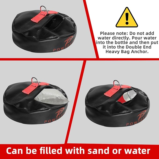 Double End Heavy Bag Anchor：Heavy-Duty Floor Anchor for Boxing Bags - Punching Bag Stand Weight Boxing Accessories Core Training Weight Bag for Gym Home