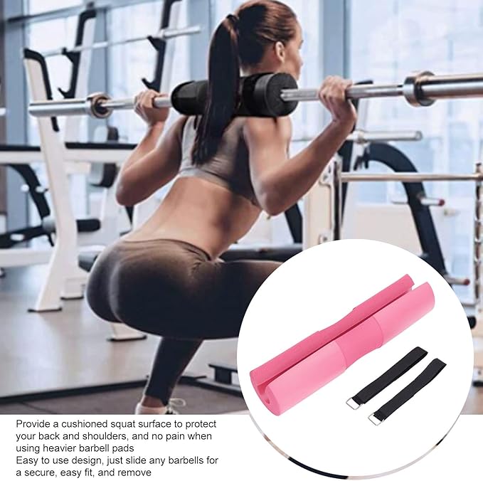 Foam Barbell Squat Pad, Shoulder and Neck Protection Cushion for Squats, Lunges, Hip Thrusts and Weightlifting