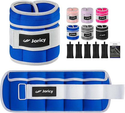 Adjustable Ankle Weights for Women Men 1 2 4 5 6 8 10 LBS 1 Pair Leg Weights Wrist Hand Arm Weights with Removable Weight Strength Training Weight for Walking Running Gym Fitness Physical Therapy