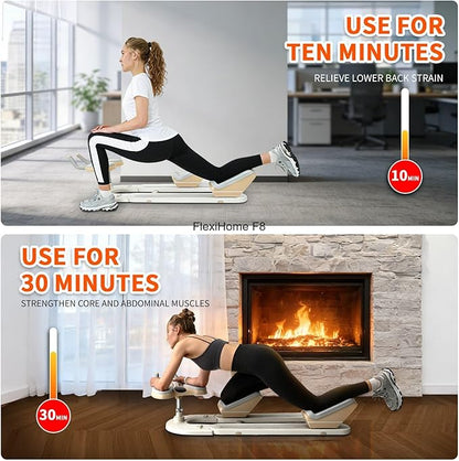 Spine Twist and Stretch Trainer, Low-Impact Home Gym Equipment for Waist Toning, Leg Stretching & Core Activation, Twist Workout Waist Leg Training Machine, Ergonomic Back Protector