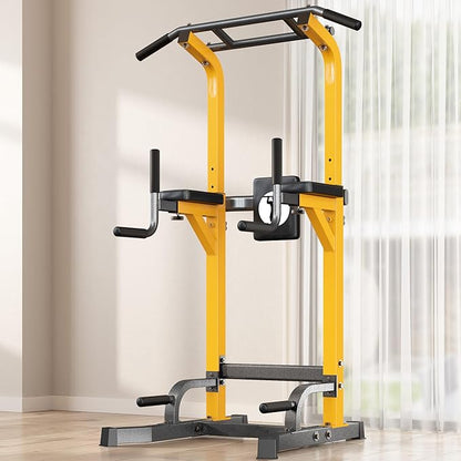SogesPower Power Tower Pull Up Bar Station Multi-Function Pull Up Bar Stand for Home Gym, Adjustable Height Pull Up Dip Station Dip Bar Strength Training Fitness Equipment,Up to 500LBS