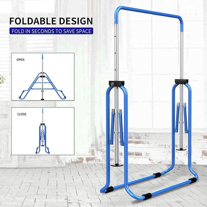 Tepemccu Expandable Gymnastics Bars, Adjustable Height Gymnastic Horizontal Bars, Children Folding Training Bar for Kids