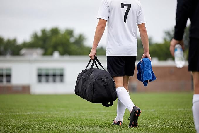 Personalized Soccer Duffel Bag with Shoe Compartment – Custom Name Sports Bag for Boys & Girls – Soccer Practice & Travel Gear Bag