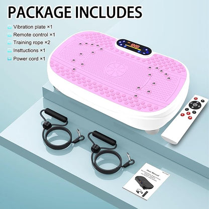 Vibration Plate Exercise Machine Whole Body Workout Vibration Fitness Platform for Home Fitness with Remote Control