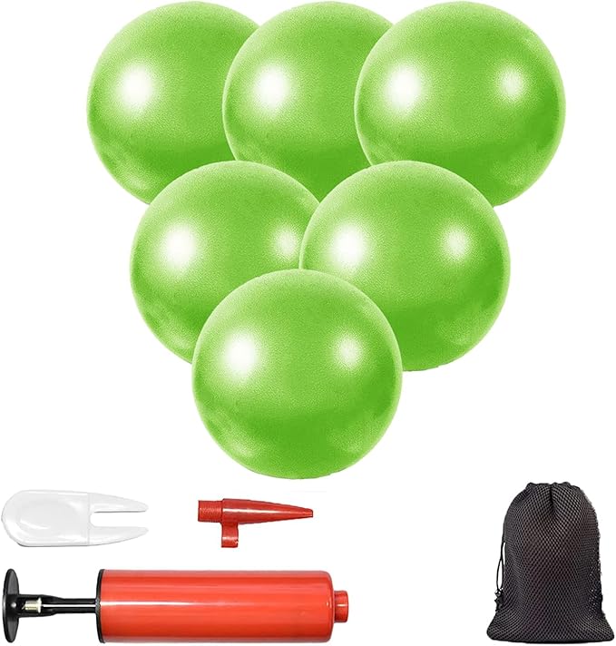 Mini Yoga Balls 9 Inch Exercise Pilates Therapy Balance Micropore Ball Barre Equipment for Home Stability Training Physical Core Training