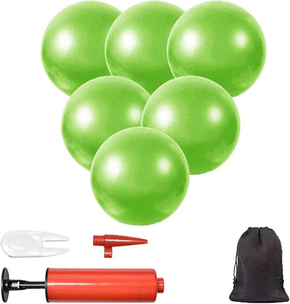 Mini Yoga Balls 9 Inch Exercise Pilates Therapy Balance Micropore Ball Barre Equipment for Home Stability Training Physical Core Training