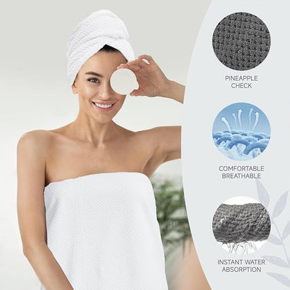 35X70 Inches Extra Large Bath Towels Sets of 4 for Bathroom Super Soft Quick Dry Bath Towels Hand Towels Washcloth Towels Microfiber Shower Towels for Women Daily Use (Khaki, 4 Piece)