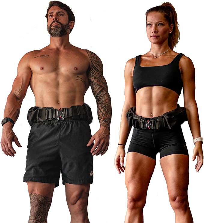 Weighted Training Belt (10-15 lb) – Ergonomic, Breathable & Adjustable – Perfect for Strength Training, Running & Fitness – Durable with Steel Weights