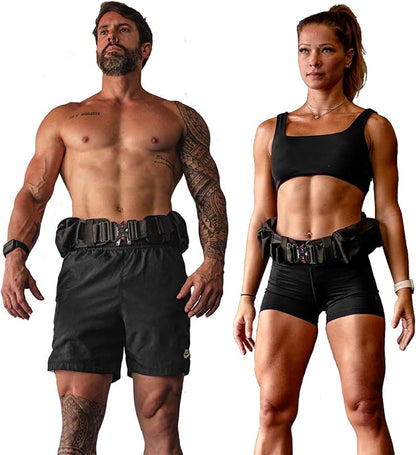 Weighted Training Belt (10-15 lb) – Ergonomic, Breathable & Adjustable – Perfect for Strength Training, Running & Fitness – Durable with Steel Weights