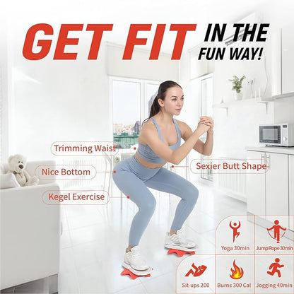Ab Twister Board,Twister Exercise Board,Waist Twisting Disc-Ab Board Exercise,Twisting Stepper,Waist Trainer Trimmer,Ab Board-for Ab Exercise Abs Core,Slimming Waist Full Body Toning Workout Home Gym