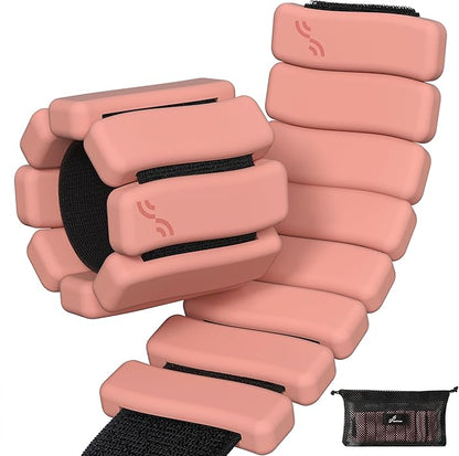 Sportneer Ankle & Wrist Weights Set of 2 (1LB/2LB Each) for Women Men Comfortable Arm Leg Weight for Pilates, Running, Walking, Workout, Yoga, Water Aerobics, Pool Exercises