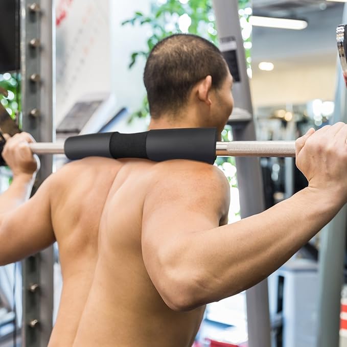 GPCT Universal Barbell Foam Sponge Squat Pad - Neck & Shoulder Protective Pad - Great for Squats, Lunges, Hip Thrusts, Weight Lifting, Cross Training, Bodybuilding! Fits Standard & Olympic Bars!