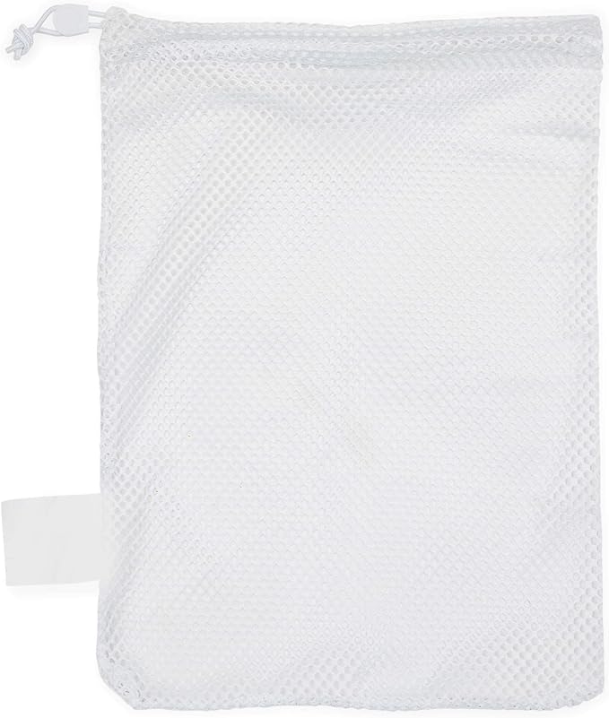 Champion Sports Mesh Equipment Bag – Heavy-Duty Nylon Drawstring Bag with Lock & ID Tag, Breathable Storage Sack for Balls, Swim Gear, Laundry & Toys, Multiple Sizes & Colors