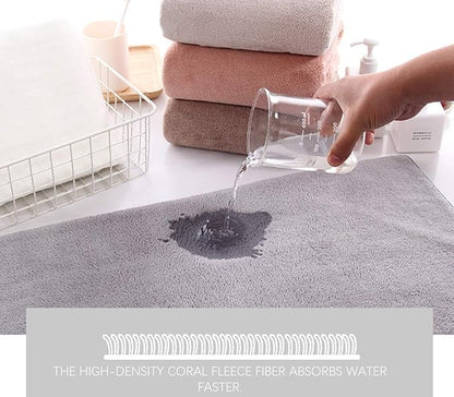 TENSTARS 12 Pack Premium Washcloths Set - Quick Drying - Soft Microfiber Coral Velvet Highly Absorbent Wash Clothes -Multipurpose Use as Bath Fitness, Spa, Facial, Fingertip Towel (Pink)