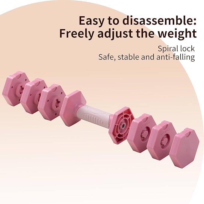 Shaking Weight Adjustable Dumbbell Set 22-66 lbs,Weight for Full Body Workout, Home Gym Equipment for Men & Women, Adjustable Weight for Arm & Core Training, Chest Exercise Equipment Fitness Dumbbells