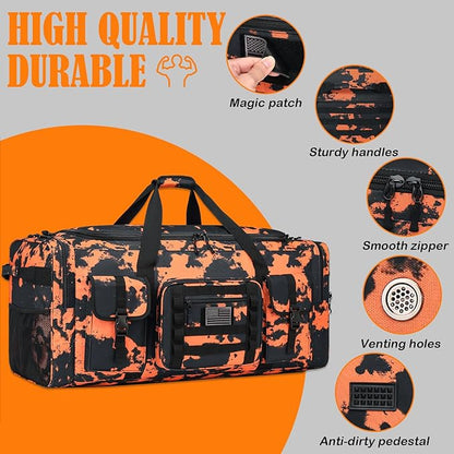 135L 37" Extra Large Duffle Bag for Men, Heavy Duty Sports Gym Equipment Travel Duffle Bag