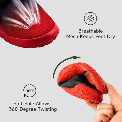 MANUEKLEAR Deadlift Shoes - Weight Lifting Shoes for Men Women - Weightlifting Squat Shoes Fitness Cross-Trainer Barefoot Gym Training Sneakers