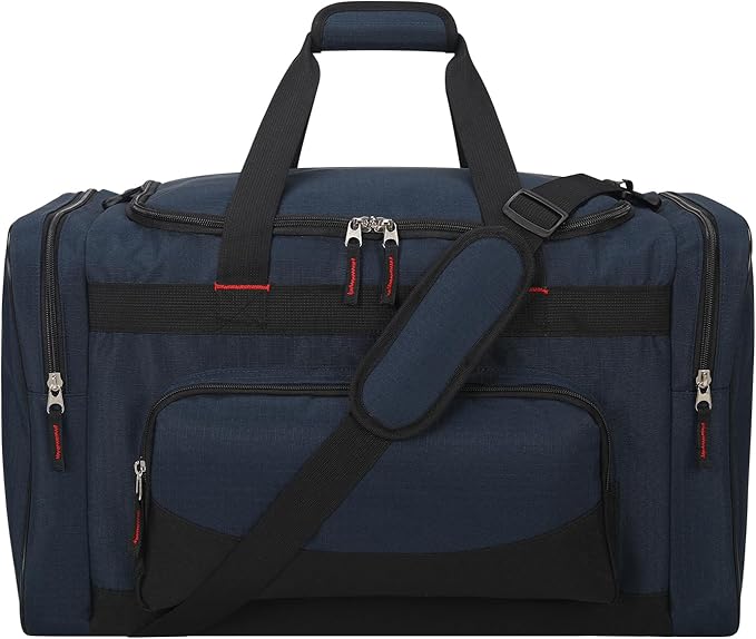 Gym Bag 22 inch Sport Duffle Bag for Men - 55L Weekender Duffel Bag for Travel 22“×12”×13“ - Navy Blue