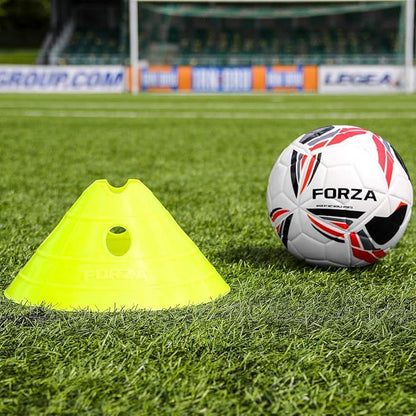 FORZA Soccer SuperCone Training Marker Domes [20 Pack] | Jumbo 5.5in Cones for Speed & Agility Training | Heavy-Duty Weatherproof PVC Options