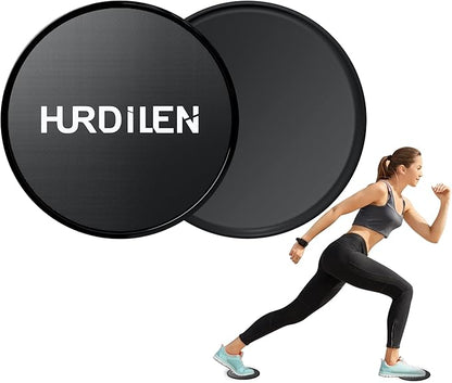 Core Sliders, Exercise Gliding Discs Dual Sided Use on Carpet and Hardwood Floors, Lightweight and Perfect Fitness Apparatus for Training Abdominal Core Strength