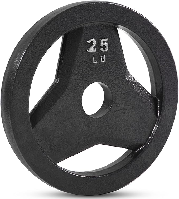 JFIT Olympic 2 Inch Grip Plates and Bumper Plates for Barbell - Single Weights or Sets of 2 (Muliple Weights)