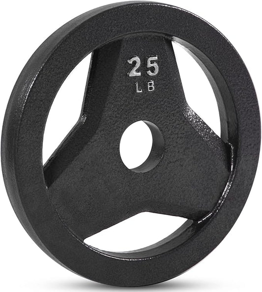JFIT Olympic 2 Inch Grip Plates and Bumper Plates for Barbell - Single Weights or Sets of 2 (Muliple Weights)