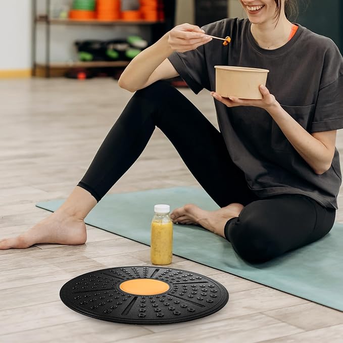 Balacoo Half Exercise Ball Balance Board for Core Training and Rehabilitation Portable Lightweight Stability Trainer for Yoga Fitness and Sensory Balance Exercises Compact Design for