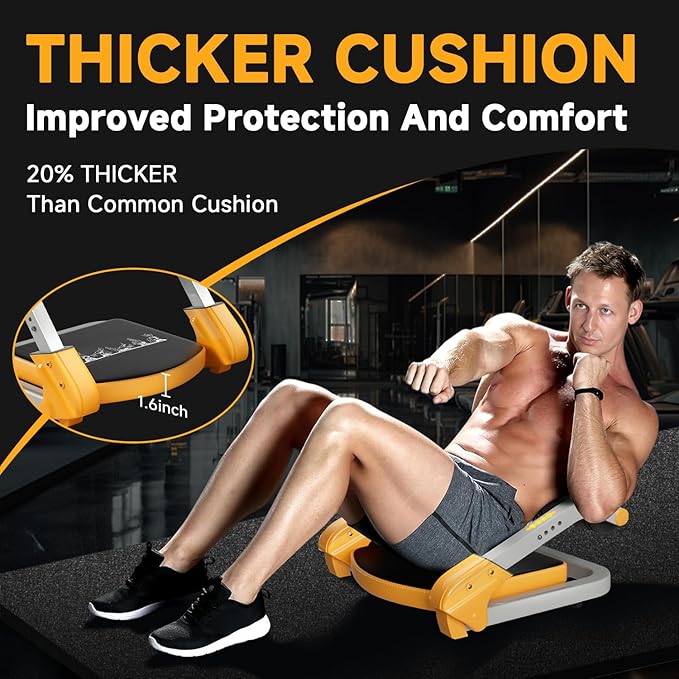 Ab Trainer/Crunch Machine, Ab Workout Equipment, 4 Adjustable Resistance, Ab Machine for Stomach Workout, 350 LBS Weight Capacity, Automatic Rebound, Ab Core Machine,Fitness Equipment for Home