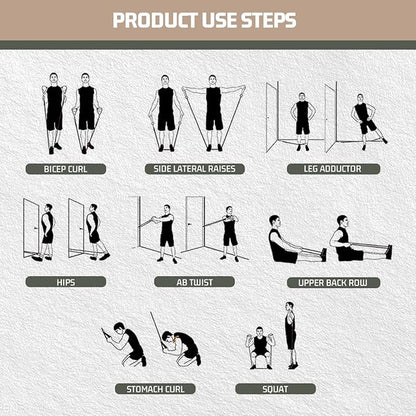 VEICK Resistance Bands, Exercise Bands, Workout Bands, Resistance Bands for Working Out with Handles for Men and Women, Exercising Bands for Fitness Weights Work Out at Home