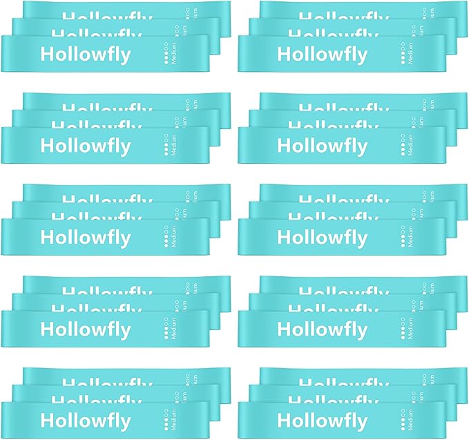 30 Pcs Latex Resistance Loop Exercise Bands for Booty Workout Stretch Exercise Band Non Slip for Legs Squat Resistance Loop Women Men Starter Butt Hip Thigh Fitness