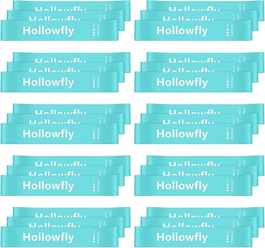 30 Pcs Latex Resistance Loop Exercise Bands for Booty Workout Stretch Exercise Band Non Slip for Legs Squat Resistance Loop Women Men Starter Butt Hip Thigh Fitness
