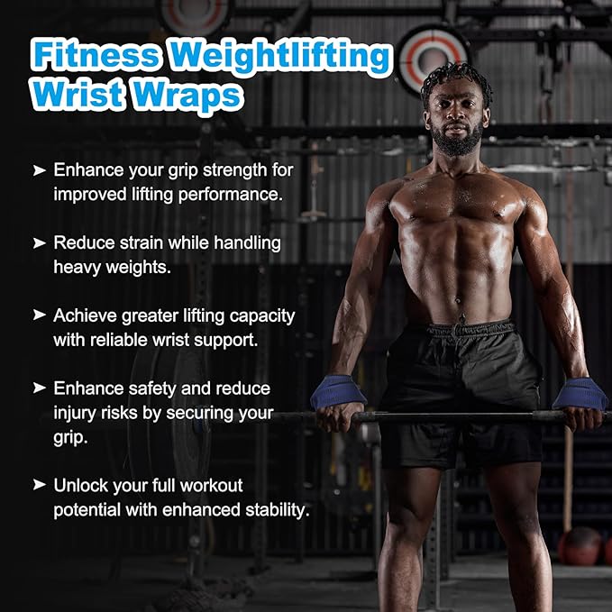 PATIKIL Figure Lifting Strap, Anti-Skid Weightlifting Wrist Wraps Dead Lift Padded Grips Weight Lifting Straps