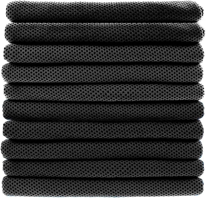 Peicees 10 Pack Microfiber Cooling Towels for Neck Sports Gym Workout Cooling Towel, Fast Drying Super Absorbent Compact Lightweight for Climbing Camping Travel Beach Swimming Backpacking