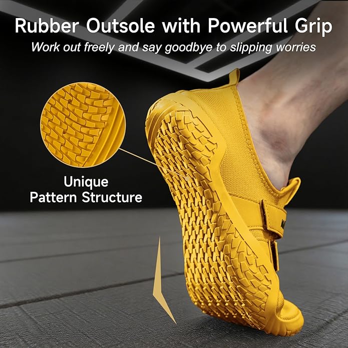 MANUEKLEAR Deadlift Shoes - Weight Lifting Shoes for Men Women - Weightlifting Squat Shoes Fitness Cross-Trainer Barefoot Gym Training Sneakers