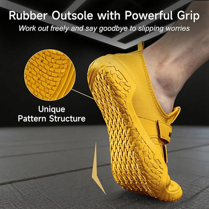 MANUEKLEAR Deadlift Shoes - Weight Lifting Shoes for Men Women - Weightlifting Squat Shoes Fitness Cross-Trainer Barefoot Gym Training Sneakers