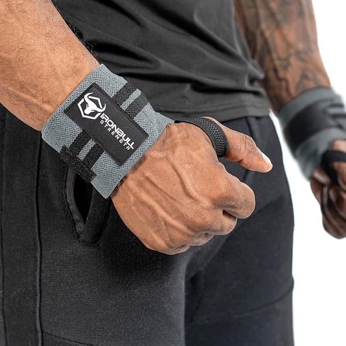 Wrist Wraps for Weightlifting (USPA & IPL Approved) - 18” Premium Quality Wrist Straps for Weightlifting - Weight Lifting Wrist Wraps with Thumb Loop - Best Gym Wrist Wraps for Lifting Weights, Curls & Dips - Lifting Wrist Wraps for Bench, Powerlifting...