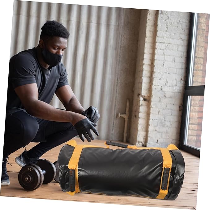 Weight Training Bag for Fitness Adjustable Sandbag for Gym Workouts Sturdy Nylon Comfortable Grip for Men and Women Training at Home or Gym
