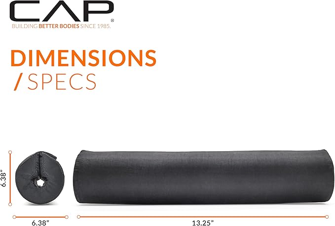CAP Barbell Squat & Workout Bar Pad – Cushioned Neck & Shoulder Support for Standard & Olympic Bars