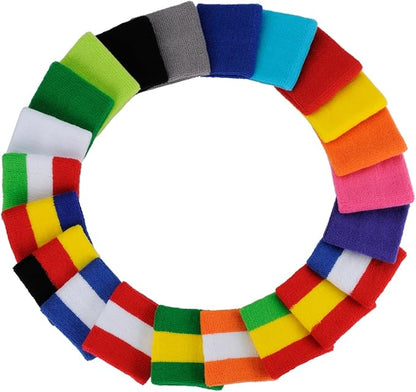 ONUPGO Sweatband Set Sports Headband Wristband Set Sweatbands Terry Cloth Wristband Wrist Sweatband Headbands Moisture Wicking Sweat Absorbing Head Band