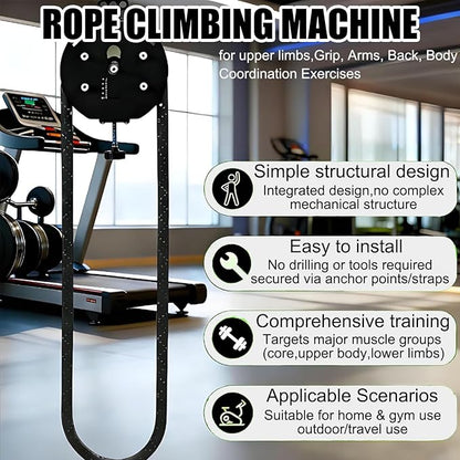 New Endless Rope Trainer Machine - Portable Rope Cable Pulley System for Home Gym, 150kg Load Capacity,Full-Body Workout Tool for Upper Limbs,Arms,Grip,Back,Body Coordination Exercises