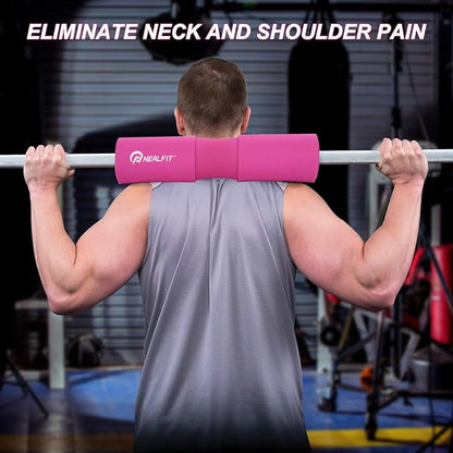 Barbell Squat Pad with Thick Nylon Padding, Hip Thrust Pad for Squats, Lunges, Neck Shoulder Squat Pad for Olympic or Standard Bars