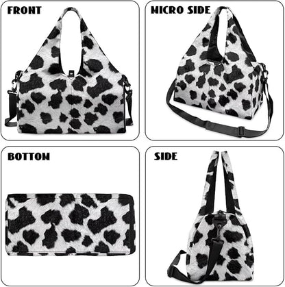 Gym Bag with Yoga Mat Holder Large Tote Bag With Multi Pockets for Women Men Dry Wet Separated Pocket Carryall Yoga Tote Bag for Pilates Travel Workout Office