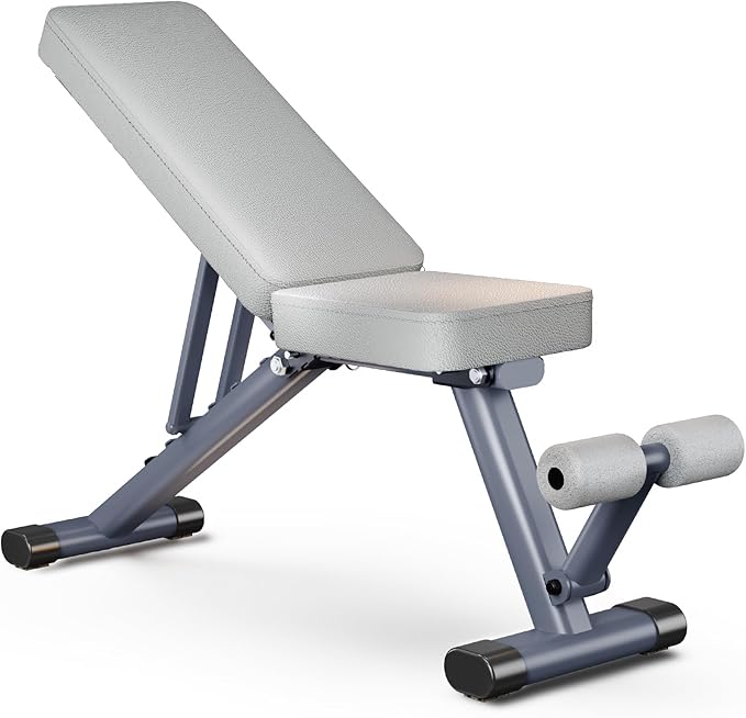 Adjustable Weight Bench for Home Gym, Stable Folding Workout Bench for Dumbbell & Full Body Strength Training