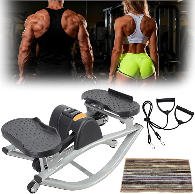 U Shape Stepper - Compact for Small Spaces, Digital Display for Home Cardio Workout and Apartment Fitness, Suitable for Home