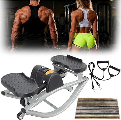 U Shape Stepper - Compact for Small Spaces, Digital Display for Home Cardio Workout and Apartment Fitness, Suitable for Home