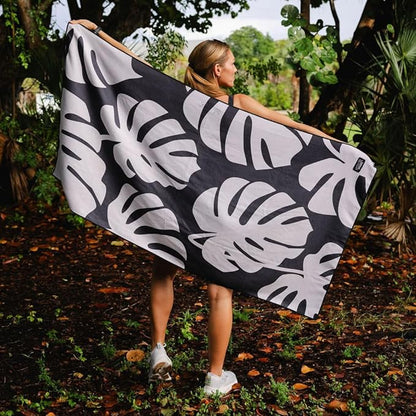 Sprints Athletic Running Towel, Full-Sized, Car Seat Cover - Performance Microfiber (Monstera of Race's Past)