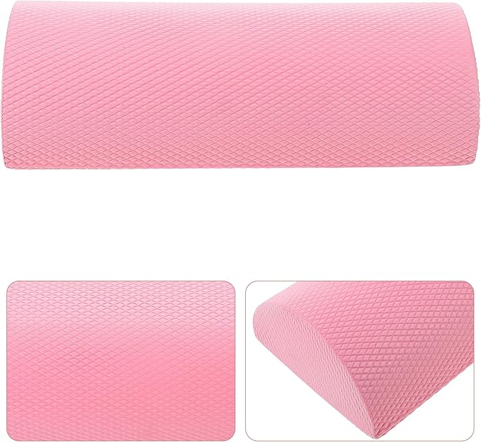 Back Muscle Roller Yoga Accessory, Semicircle Foam Roller for Lumbar Support, Lightweight Balance Training Tool for Exercise and Core Strengthening