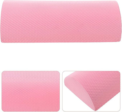 Back Muscle Roller Yoga Accessory, Semicircle Foam Roller for Lumbar Support, Lightweight Balance Training Tool for Exercise and Core Strengthening